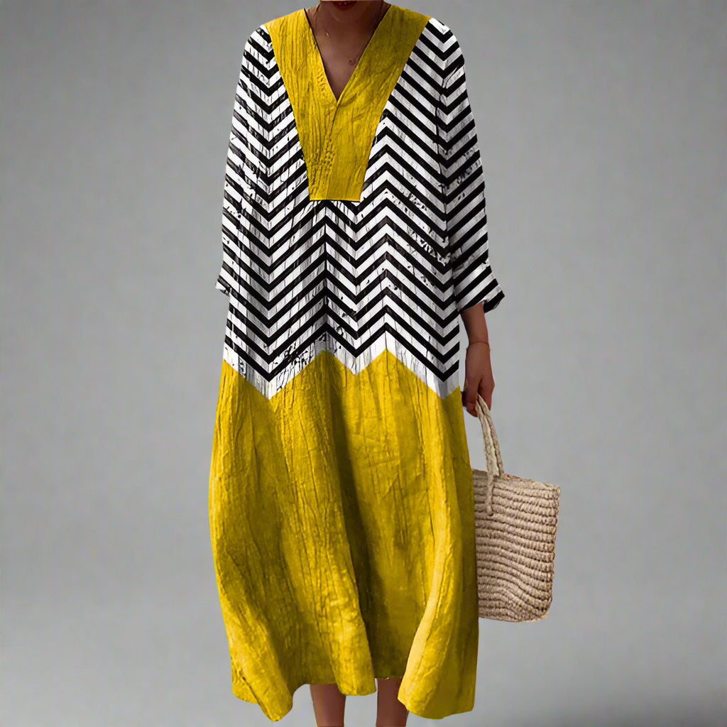 Julia™ | Elegant Geometrisk Klänning