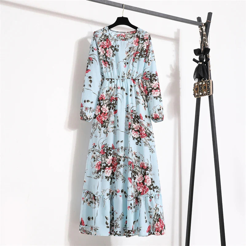 Astrid™ | Bohemisk klänning med blommönster