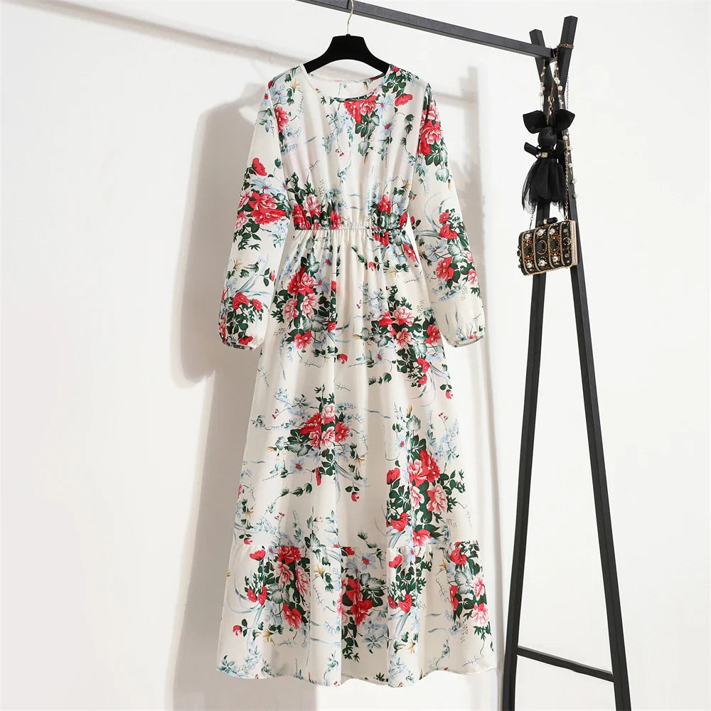 Astrid™ | Bohemisk klänning med blommönster