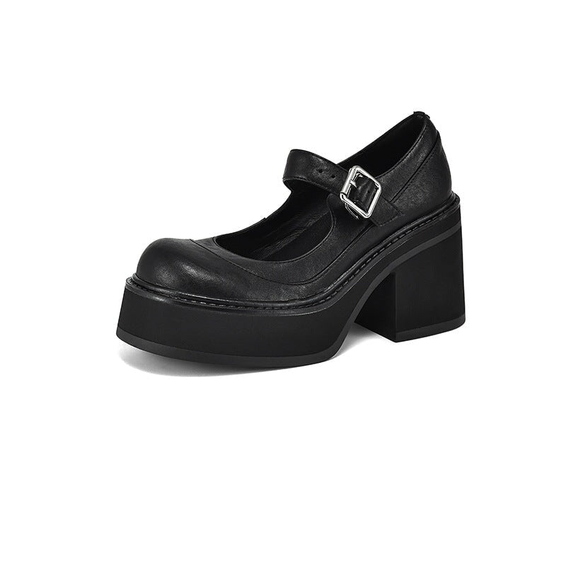 Agnes™ | Moderna Mary Janes med Tjock Sula och Elegant Höjd