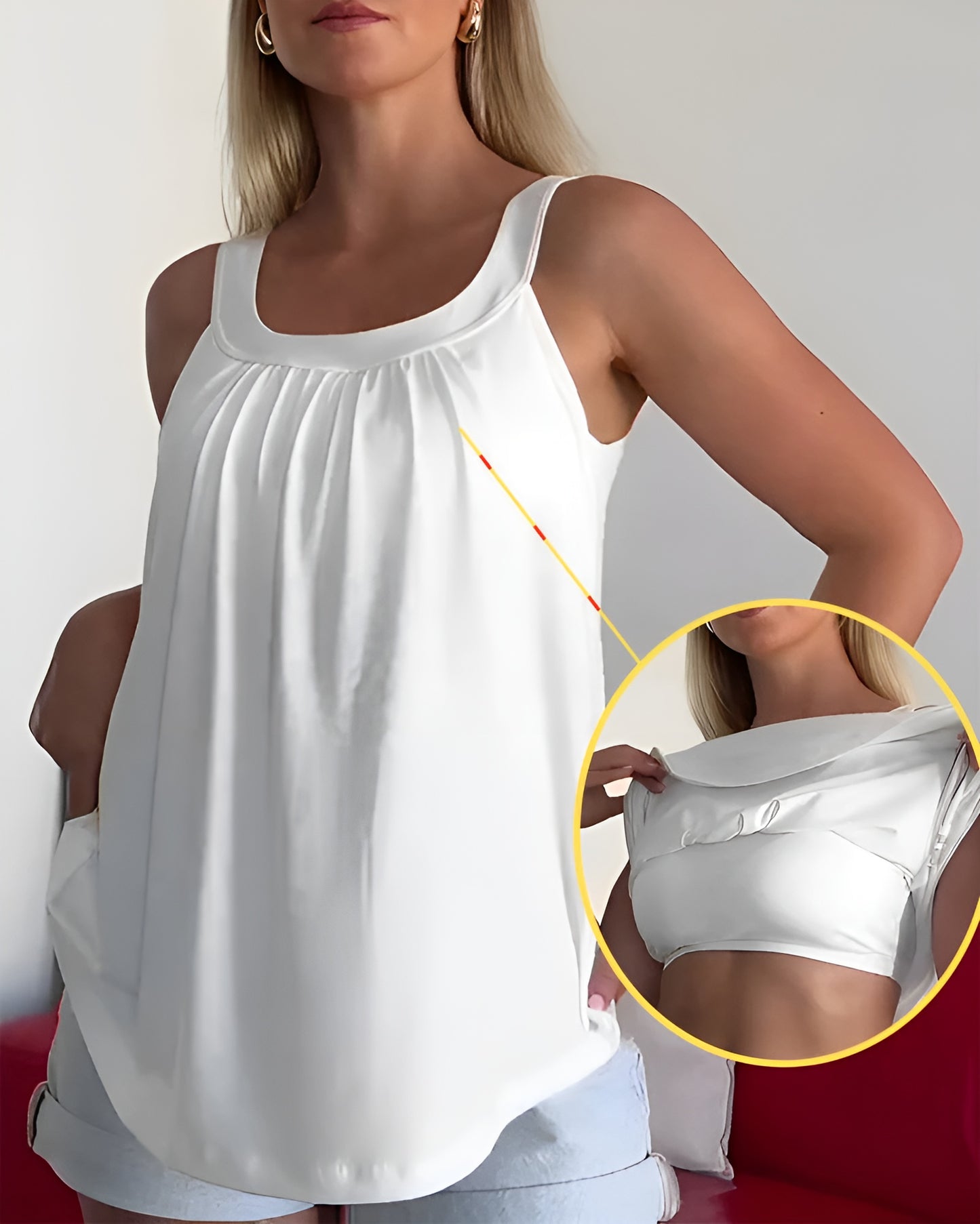 Elina™ | Sommartopp med Osynligt Stöd