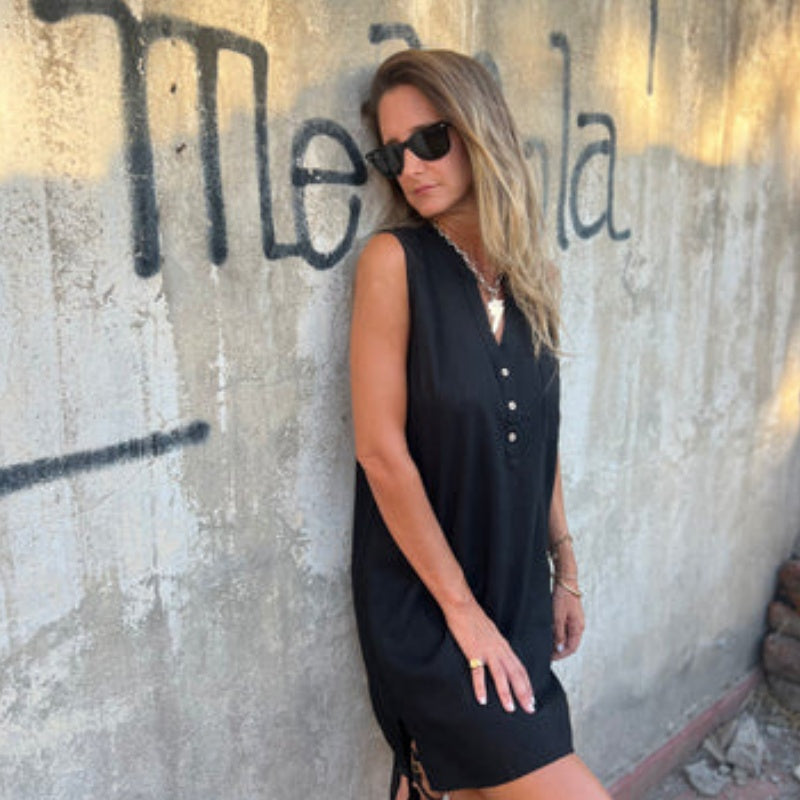 Olivia™ | Robe Élégante Sans Manches en Lin et Coton Naturel