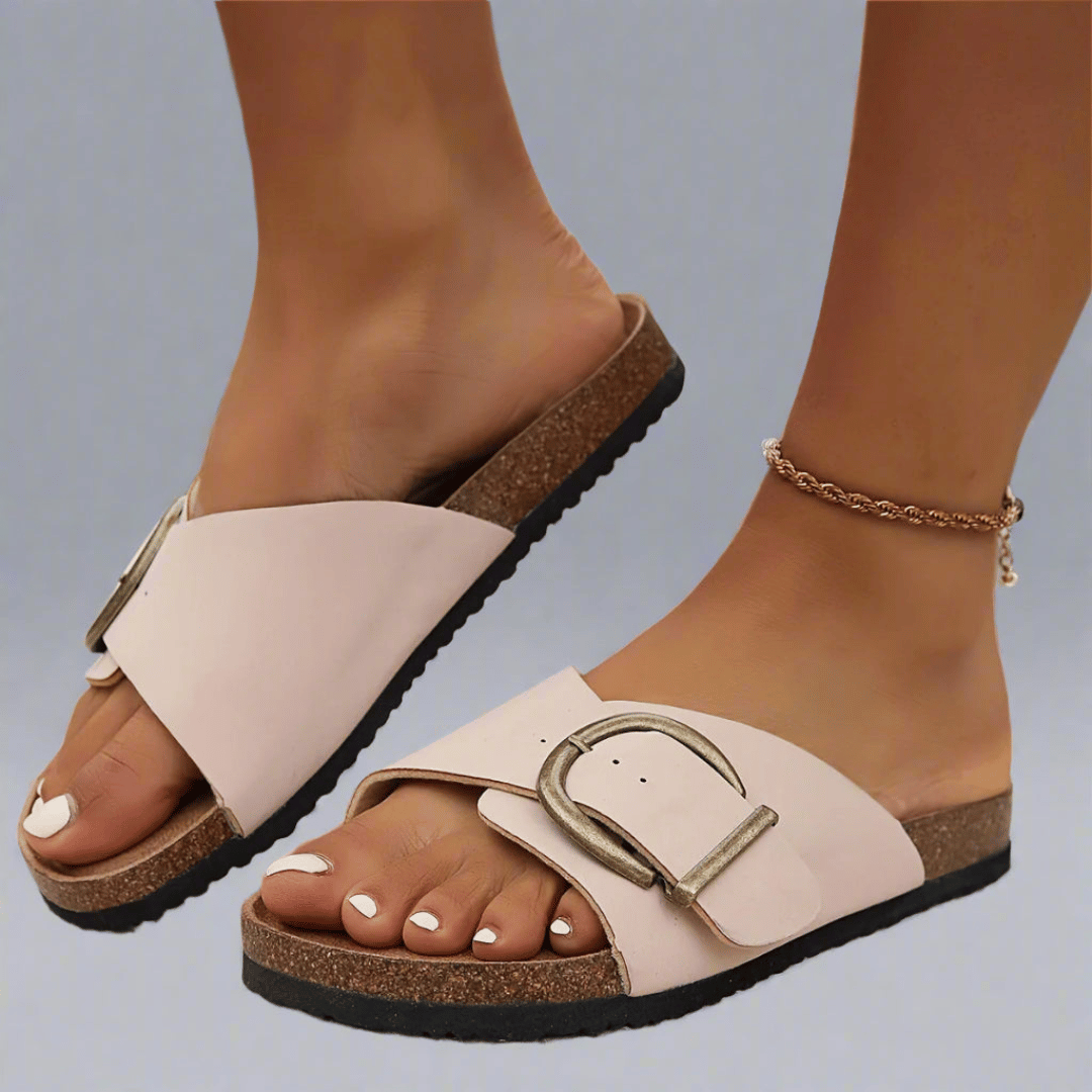 Agnes™ | Sandal med bredt spänne