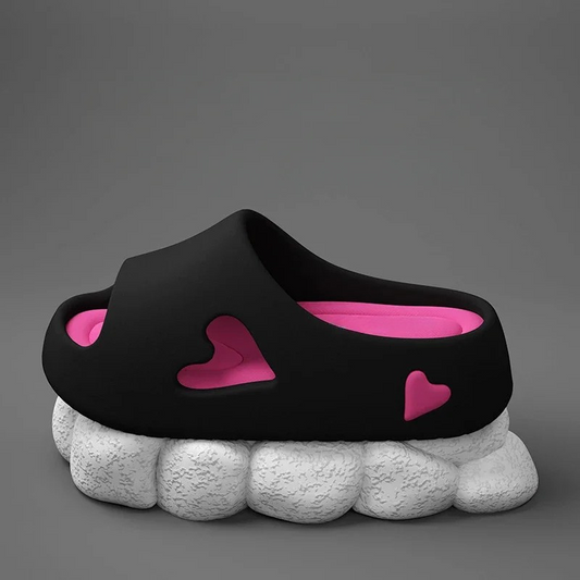 Tove™ | Skummjuka flipflops med lekfull hjärtform