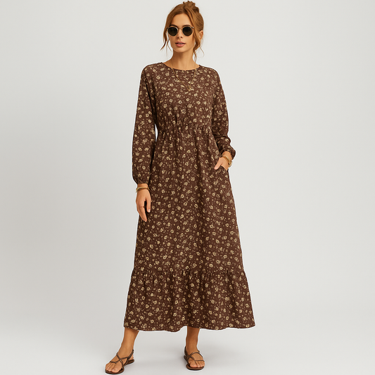 Freja™ | Sommaräng blå - Boho klänning