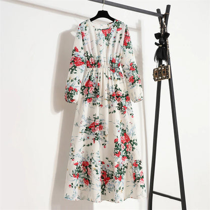 Astrid™ | Bohemisk klänning med blommönster