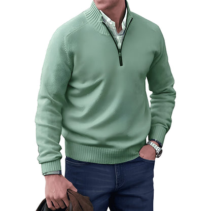Karl™ | Elegant kashmirtröja med dragkedja