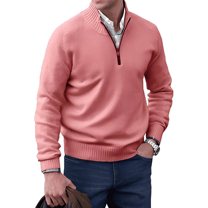 Karl™ | Elegant kashmirtröja med dragkedja