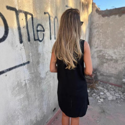 Olivia™ | Robe Élégante Sans Manches en Lin et Coton Naturel